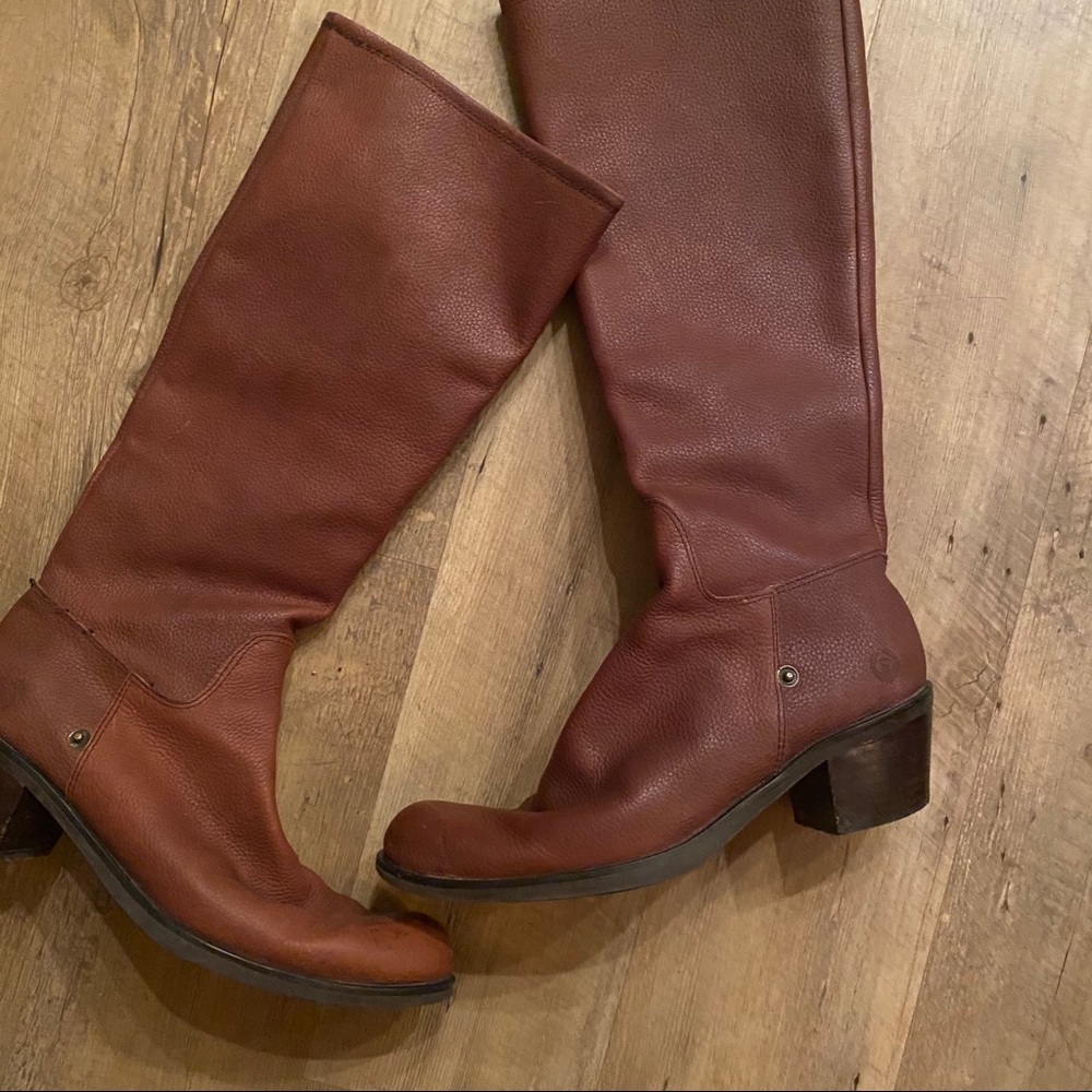 Pollini leather riding boots